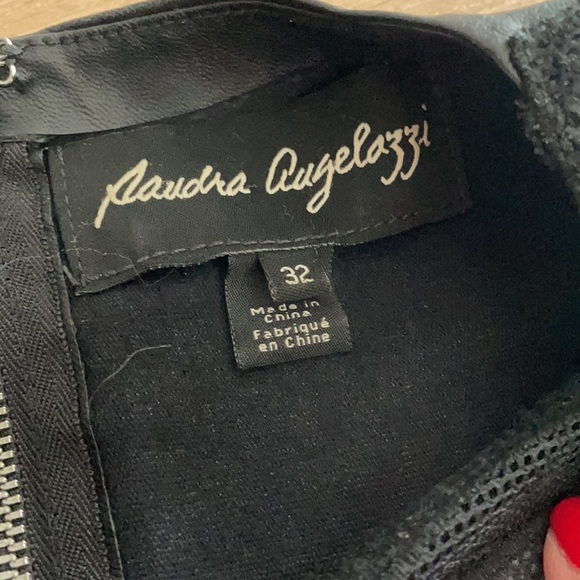 Black Leater Top- Sandra Augelazzi - Picture 6 of 7